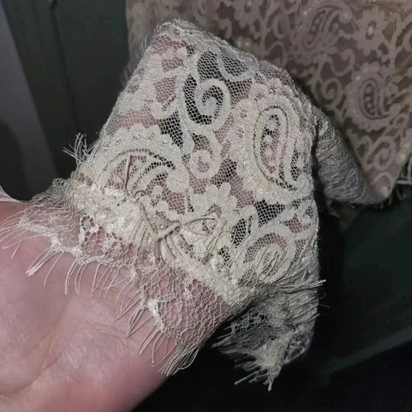 NWT Free People Pearl Lace Long Sleeve Romantic Date Night Mini Dress Women's XS - Picture 7 of 9